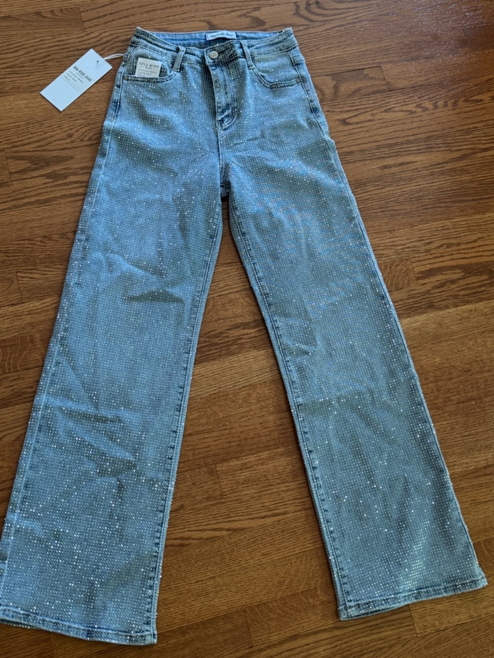 Embellished Light Blue Women's Jeans